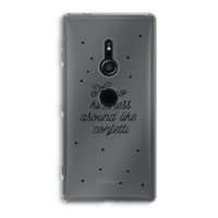 Confetti: Sony Xperia XZ2 Transparant Hoesje