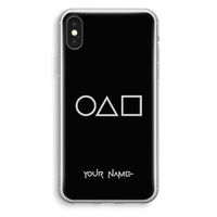 Squid Game: iPhone XS Transparant Hoesje