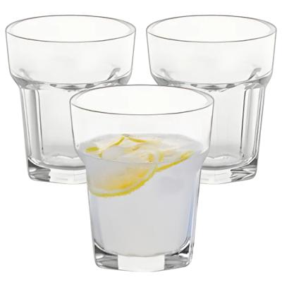 MPDrink Shotglas Facet - 6x - SAN kunststof - 4 cl - onbreekbaar - herbruikbaar - shotglazen