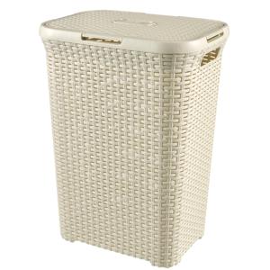 Curver Style Wasmand met Deksel 60L Wit