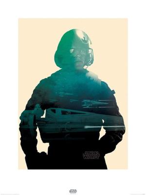Kunstdruk Star Wars Episode VII Poe Tri 60x80cm