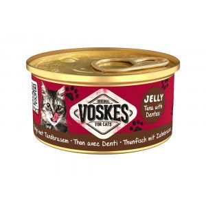 Voskes Jelly tonijn met tandbrasem natvoer kat (24x85 g) 2 trays (48 x 85 g)