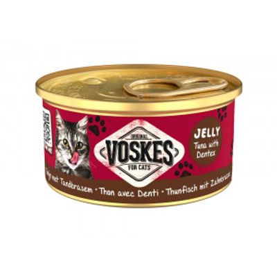 Voskes Jelly tonijn met tandbrasem natvoer kat (24x85 g) 1 tray (24 x 85 g)