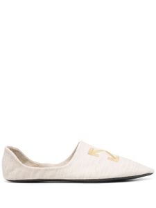 Off-White chaussons à broderies Arrows - Tons neutres