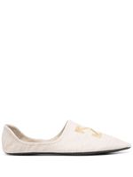 Off-White chaussons à broderies Arrows - Tons neutres