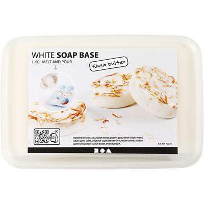Creativ Company Shea boter zeepbasis wit, 1kg
