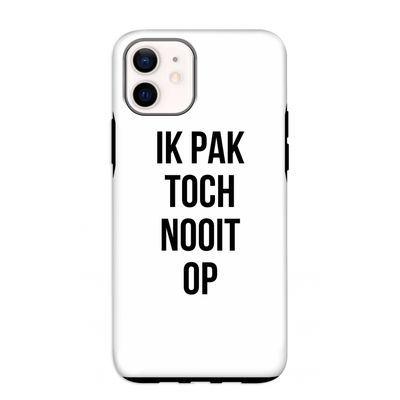 Ik pak nooit op: iPhone 12 mini Tough Case