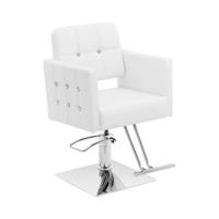 Kappersstoel met voetensteun - Zithoogte 45 - 55 cm - 150 kg - Wit