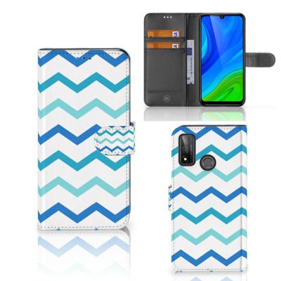 Huawei P Smart 2020 | Telefoon Hoesje | Zigzag Blauw