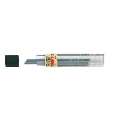 12 Potloodstiften Pentel 2B 0,5 mm zwart