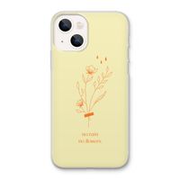 No rain no flowers: iPhone 13 Transparant Hoesje
