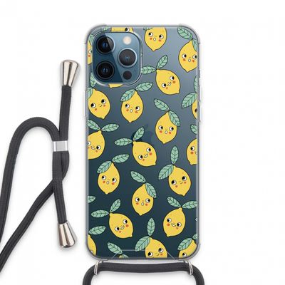 Citroenen: iPhone 13 Pro Max Transparant Hoesje met koord