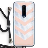 Marmeren pijlen: OnePlus 7 Pro Transparant Hoesje met koord