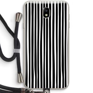 Stripes: Samsung Galaxy J7 (2017) Transparant Hoesje met koord