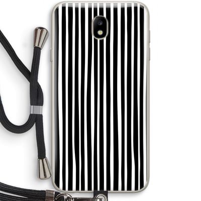 Stripes: Samsung Galaxy J7 (2017) Transparant Hoesje met koord
