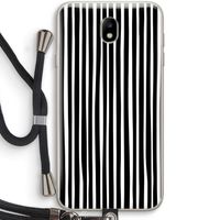 Stripes: Samsung Galaxy J7 (2017) Transparant Hoesje met koord