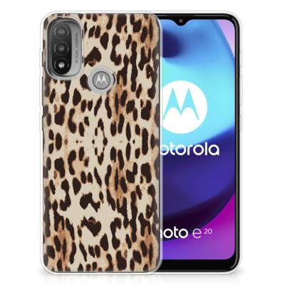 Motorola Moto E20 | E40 | TPU Hoesje | Leopard