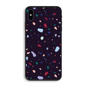 Dark Rounded Terrazzo: iPhone XS Biologisch afbreekbaar hoesje