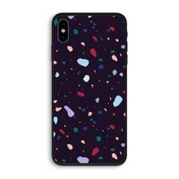 Dark Rounded Terrazzo: iPhone XS Biologisch afbreekbaar hoesje