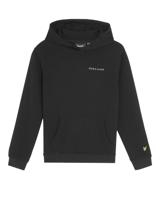 Lyle & Scott winter hoodie jongens - zwart - Script - geborduurd