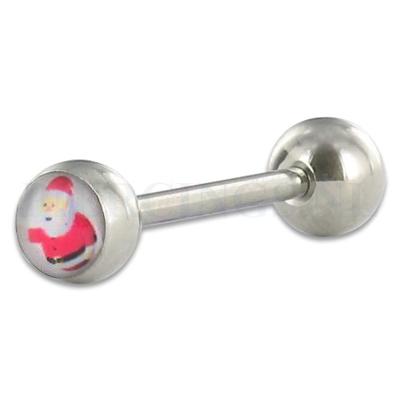 Tongpiercing logo Kerstman