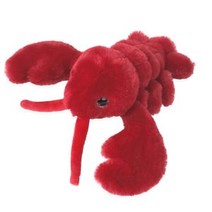 Inware pluche kreeft knuffeldier - rood - 18 cm