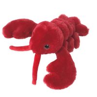 Inware pluche kreeft knuffeldier - rood - 18 cm - thumbnail