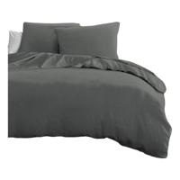 Dekbedovertrek set HOME LINGE PASSION Antraciet Bed van 200 3 Onderdelen