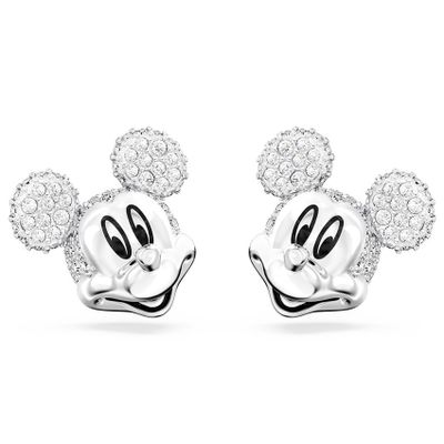 Swarovski 5668781 Oorknoppen Disney Mickey Mouse zilverkleurig-wit 17 mm