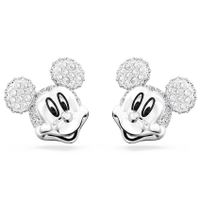 Swarovski 5668781 Oorknoppen Disney Mickey Mouse zilverkleurig-wit 17 mm - thumbnail