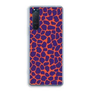 Purple Giraffe: Sony Xperia 5 II Transparant Hoesje