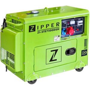 Zipper ZI-STE7500DSH motorgenerator 5700 W 14,5 l Diesel Lichtgroen