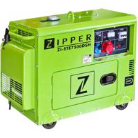 Zipper ZI-STE7500DSH motorgenerator 5700 W 14,5 l Diesel Lichtgroen - thumbnail