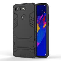 Schokbestendige PC + TPU geval voor Huawei Honor V20 met houder (zwart)