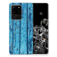 Samsung Galaxy S20 Ultra | Bumper Hoesje | Wood Blue