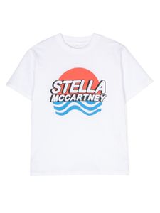 Stella McCartney Kids t-shirt en coton à logo imprimé - Blanc