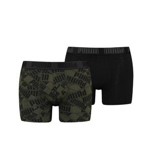 Puma Boxershorts Print 2-pack Forest Night / Black-XL