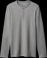 esmara Men Heren shirt met lange mouwen (Grijs, XL)