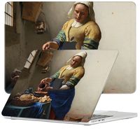 Lunso MacBook Air 15 inch M2/M3 (2023-2024) cover hoes - case - Vermeer Melkmeisje