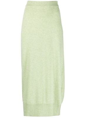 Barrie jupe en maille à taille haute - Vert