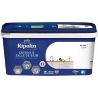 Verf muren, houtwerk, plafonds, radiatoren - RIPOLIN - Keuken en badkamer - 2 L - Wit