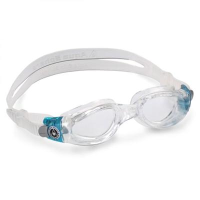 Aqua Sphere Kaiman transparante lens small fit zwembril aqua/wit