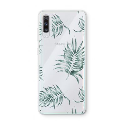 Simple leaves: Samsung Galaxy A70 Transparant Hoesje