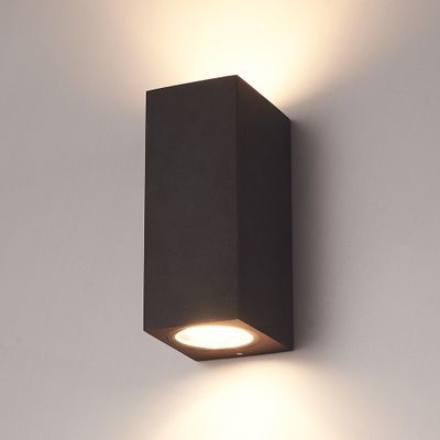 Hofronic Selma dimbare LED wandlamp - Up & Down light - IP65 - excl. GU10 lichtbron - Zwart - Binnen en buiten - 3 jaar garantie