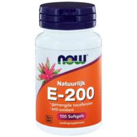 NOW Vitamine E-200 natuurlijke gemengde tocoferolen (100 softgels) - thumbnail