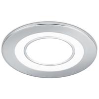 LED Inbouwspot 5W - Warm Wit 3000K - Rond - Mat Chroom - Ø80mm
