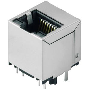 Weidmüller RJ45G1 R1V 3.3N4YG/YG TY RJ50-connector Inbouwbus, modulair Met LED-verlichting 1534760000 Bus, inbouw verticaal Aantal polen 10 Zilver, Zwart 120