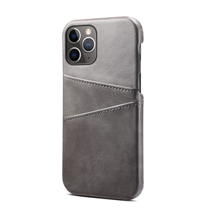OnePlus 9 hoesje - Backcover - Pasjeshouder - Portemonnee - Kunstleer - Grijs