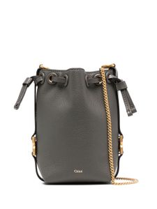 Chloé mini sac seau Marcie en cuir - Gris