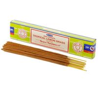 Satya Nag Champa wierrook stokjes tropisch citroengras geur - 15x - Lichaam in balans - Meditatie Satya Nag Champa wierrook stokjes tropisch citroengras geur - 15x - Lichaam in balans - Meditatie